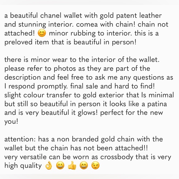Chanel authentic gold wallet! - Picture 6 of 6